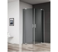Душевой уголок Cezares Slider 900-1000x900-1000x1950 SLIDER-R-2-90/100-GRIGIO-Cr профиль хром, стекло серое